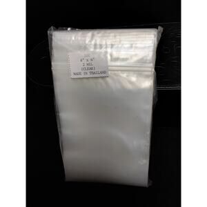 4" x 6" Resealable Clear Poly Bags 100 Count Jewelry & Smalls Top Load
